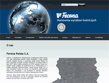 Tablet Screenshot of ferona.pl