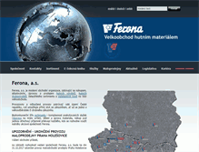 Tablet Screenshot of ferona.cz